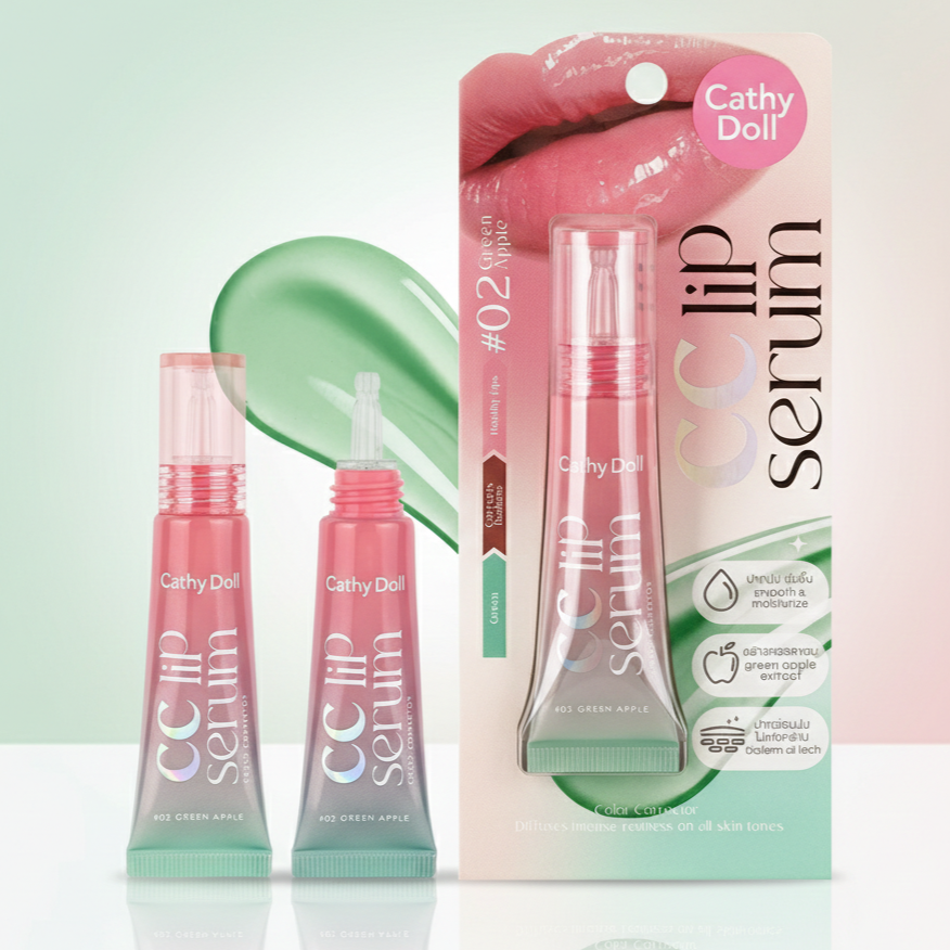 Cathy Doll Cc Lip Serum 02 Greeen Apple Glo Arabia
