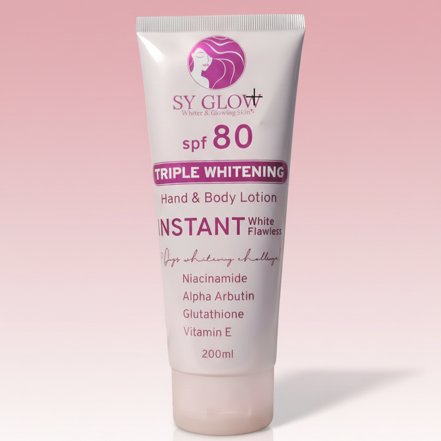 SY Glow Instant White Body Lotion SPF 80 Glo Arabia