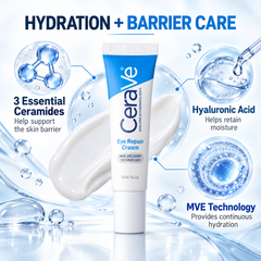 CeraVe Eye Repair Cream - Hydrating Dark Circle And Puffiness Repair Eye Cream For Sensitive Skin CeraVe