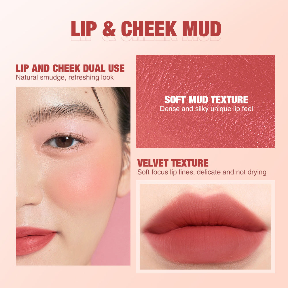 O.TWO.O Velvet Matte Lip & Cheek Mud - 2g O.TWO.O