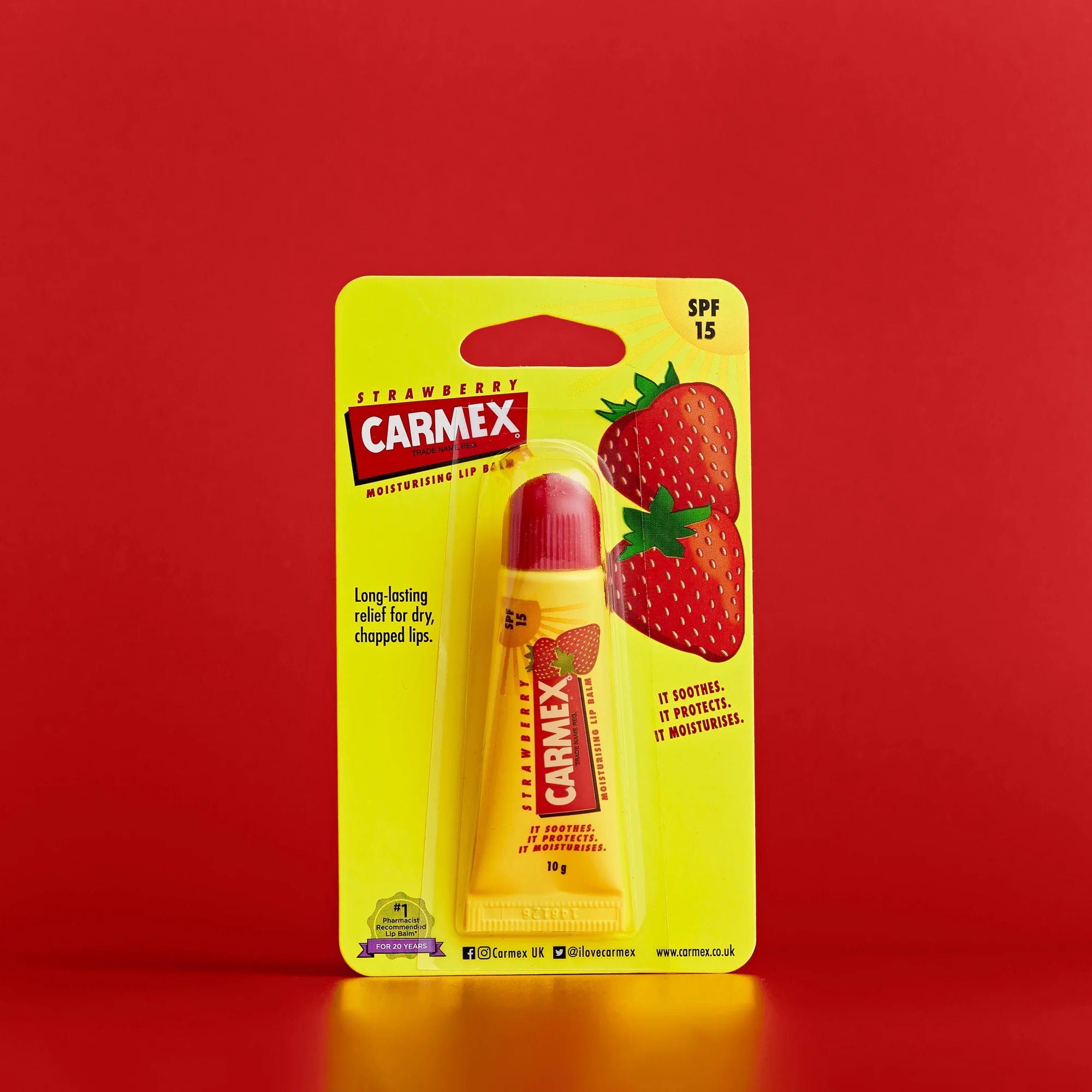 Carmex Strawberry Lip Balm - 1 IN 1 Tube Carmex