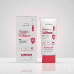 Luxe Organix Perfecting UV Tint Serum Sunscreen – 40 g Glo Arabia