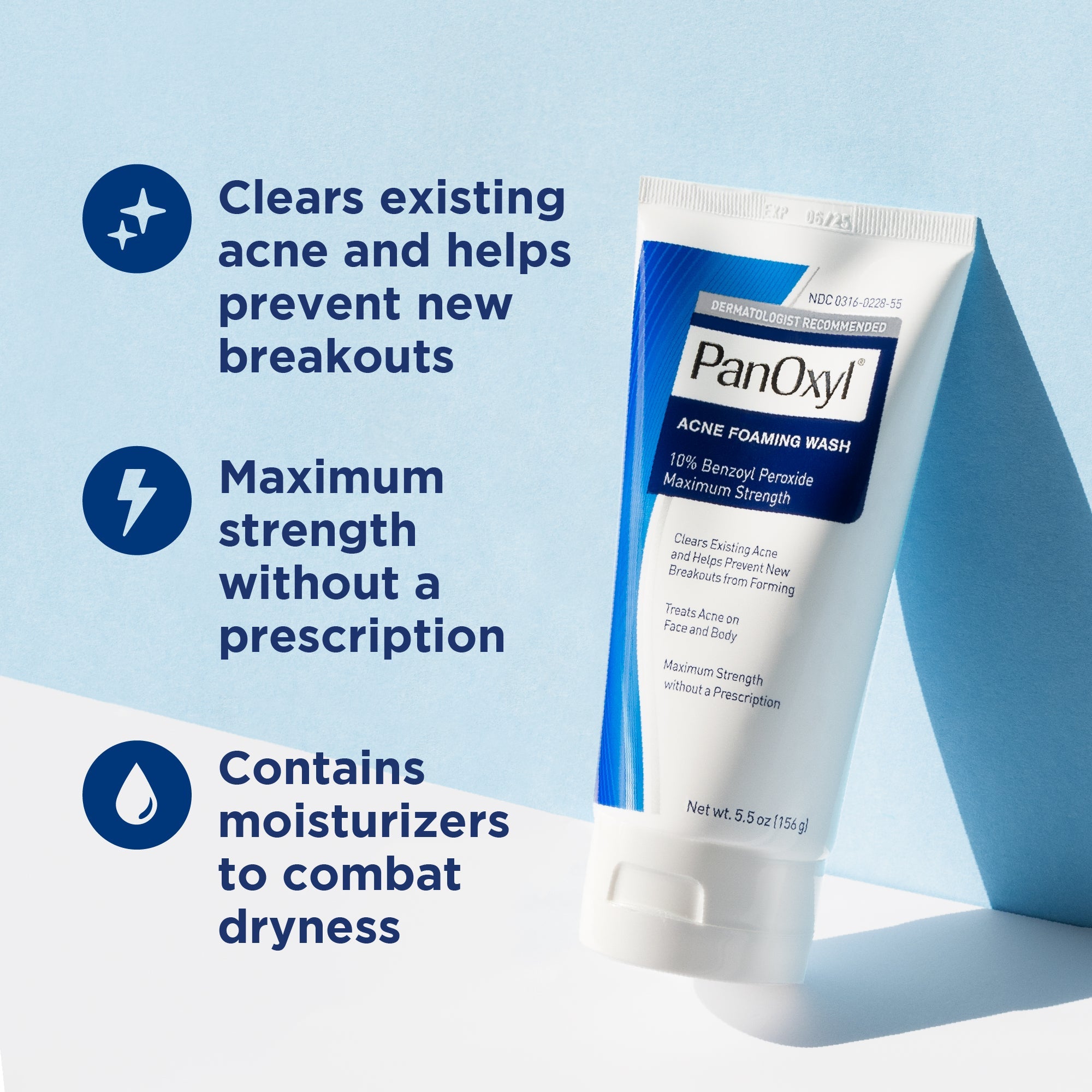PanOxyl Acne Foaming Wash - 156g PanOxyl