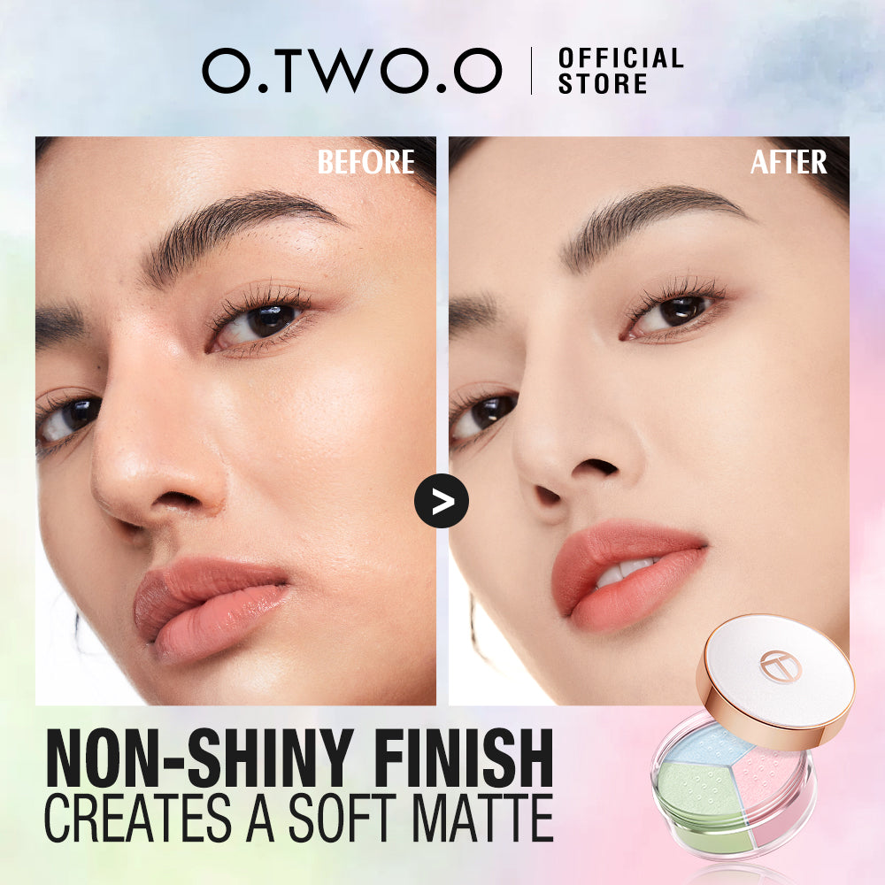O.TWO.O Face Setting Powder 3 Color Fine Powder Oil Control Makeup Loose Powder - 9g O.TWO.O