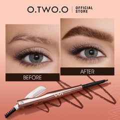 O.TWO.O 3 IN 1 Eyebrow Pen with Eyebrow scraper, brush, eyebrow pencil - 12g O.TWO.O