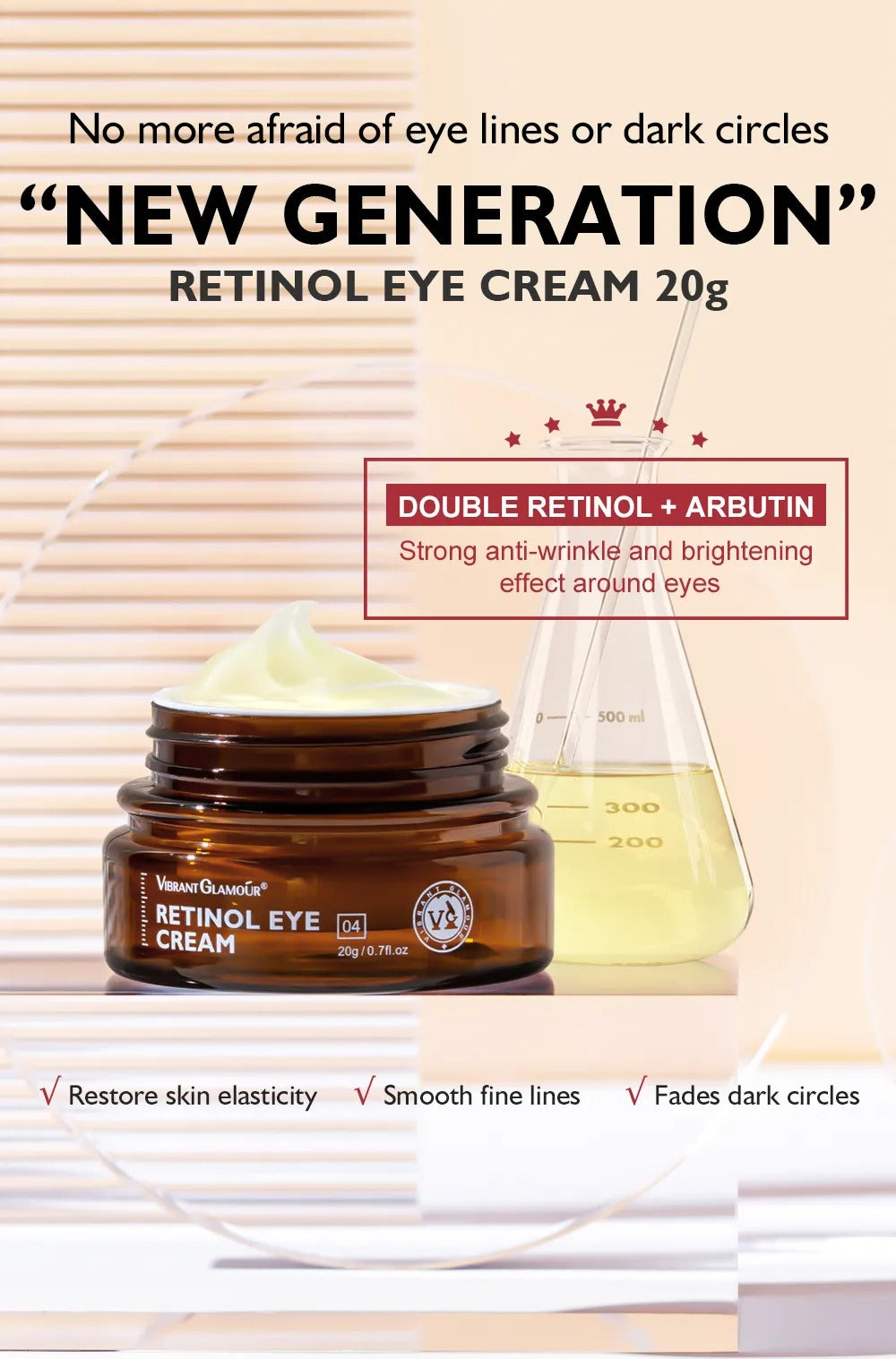 Vibrant Glamour Retinol Eye Cream - 20g Vibrant Glamour
