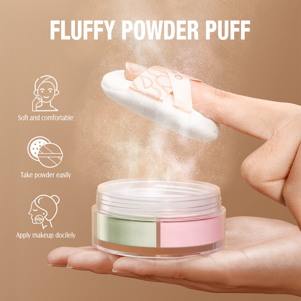 O.TWO.O Face Setting Powder 3 Color Fine Powder Oil Control Makeup Loose Powder - 9g O.TWO.O