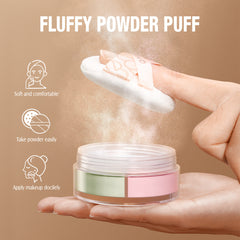 O.TWO.O Face Setting Powder 3 Color Fine Powder Oil Control Makeup Loose Powder - 9g O.TWO.O