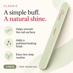 Classic Quick Nail Shiner Buffer Small (Assorted Colour) - 1 Piece Classic
