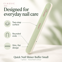 Classic Quick Nail Shiner Buffer Small (Assorted Colour) - 1 Piece Classic