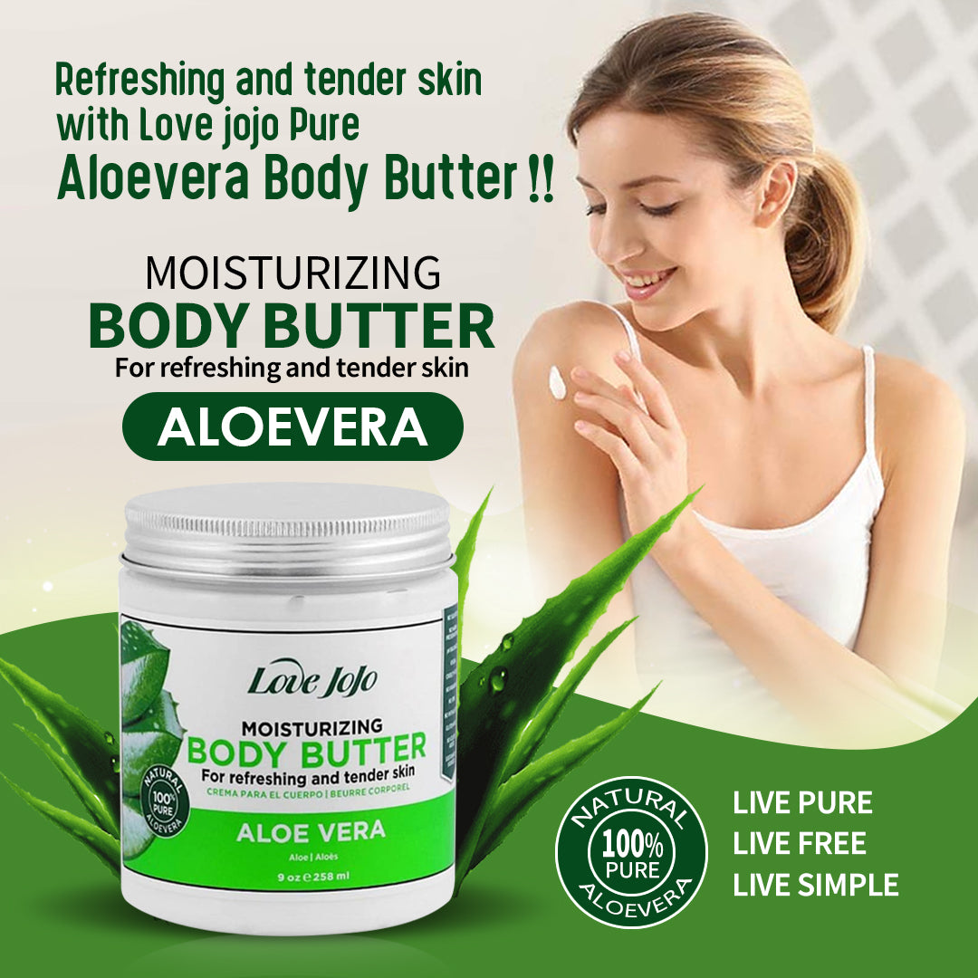 Love Jojo Moisturizing Body Butter For Refreshing And Tender Skin - Aloe Vera - 258ml Love Jojo