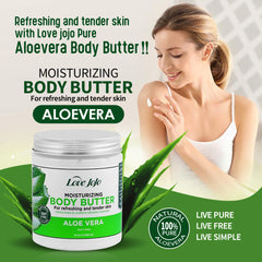 Love Jojo Moisturizing Body Butter For Refreshing And Tender Skin - Aloe Vera - 258ml Love Jojo