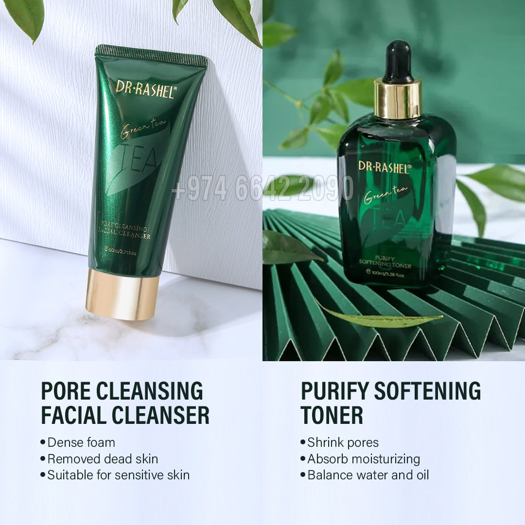Dr.Rashel Green Tea Purify Balancing Skin Care Kit 10 Pieces DR.RASHEL