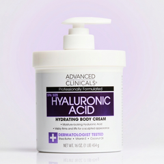 Advanced Clinicals Hyaluronic Acid Hydrating Body Cream 454g