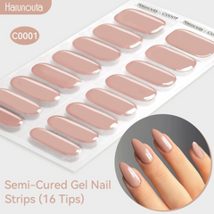 Harunouta Semi Cured Nail Strips - C0001 Glo Arabia