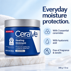 CeraVe Healing Ointment 340G - Intensive Skin Protectant Ointment For Dry Cracked Irritated Skin CeraVe