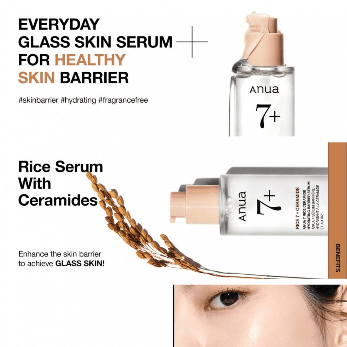Anua 7 Rice Ceramide Hydrating Barrier Serum - 50ml Anua