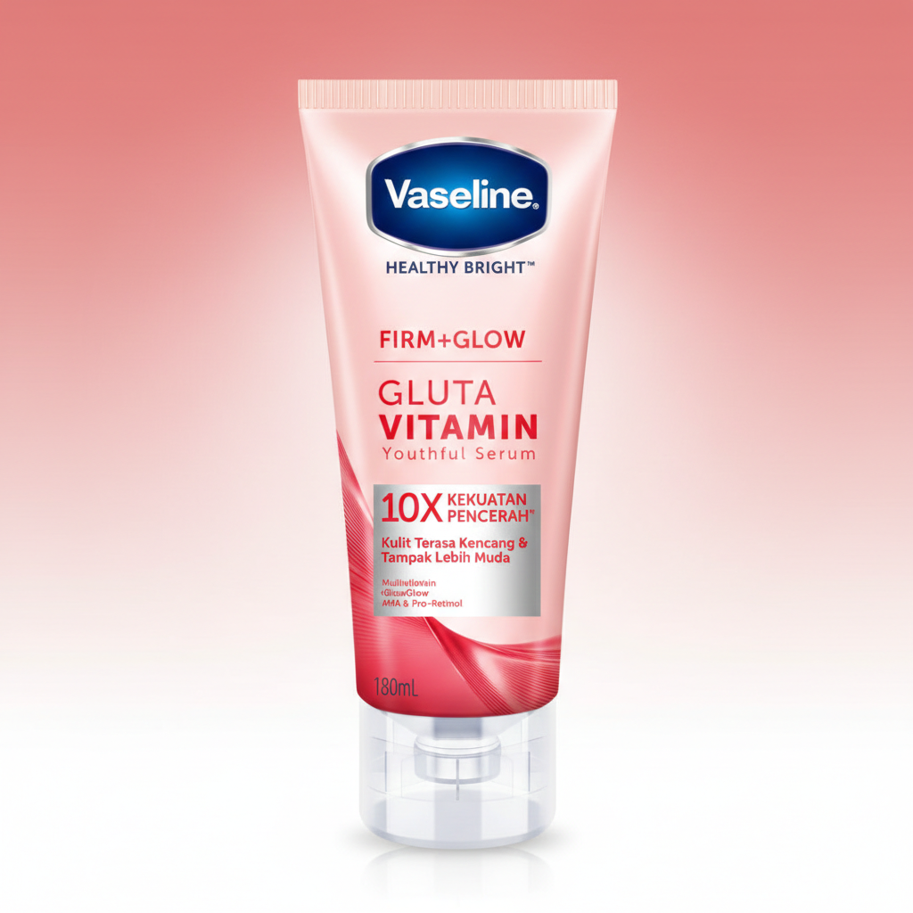 Vaseline Bright Firm Glow Gluta Vitamin Youthful Body Serum 180ml Glo Arabia
