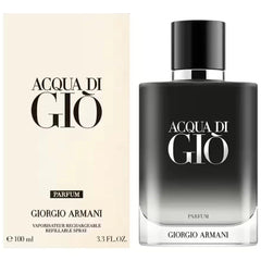 Giorgio Armani Acqua Di Gio Refillable 100 Ml - Fresh Aquatic Men'S Perfume Iconic Clean Long Lasting Luxury Fragrance Giorgio