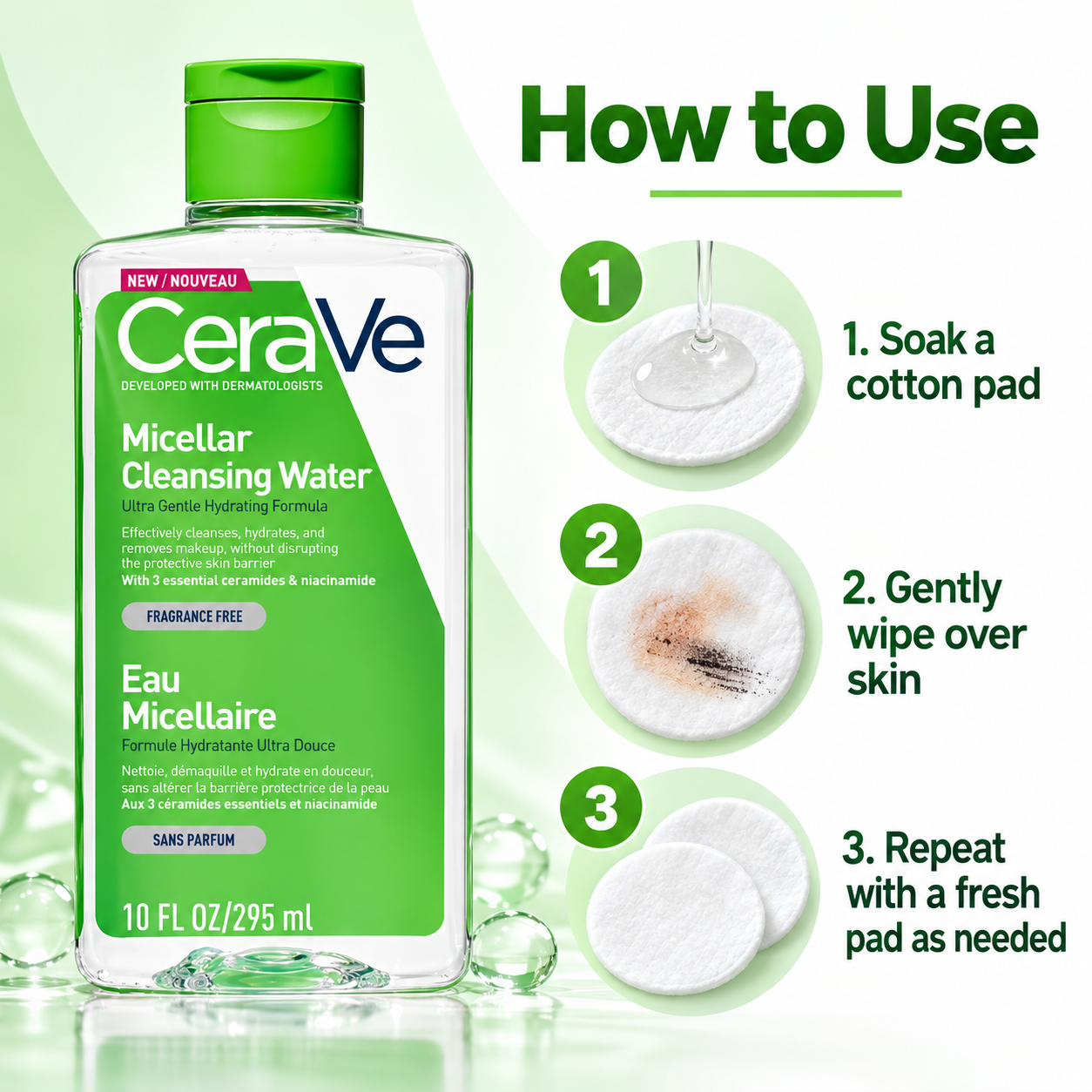 CeraVe Micellar Cleansing Water FR 295ml CeraVe