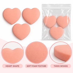 Heart-Shaped Mini Finger Puff 3 Pieces Generic