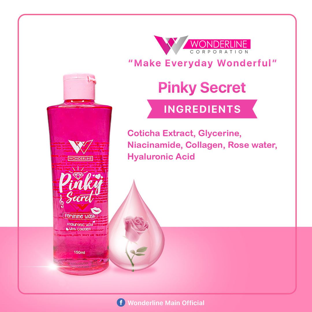 Wonderline Pinky Secret Feminine Wash - 150ml Wonderline