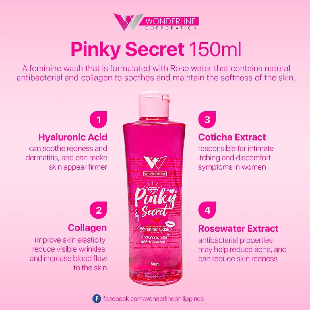 Wonderline Pinky Secret Feminine Wash - 150ml Wonderline