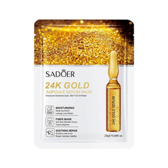 Sadoer 24K Gold Ampoule Serum Mask - 25g - Best Before 20-09-2026