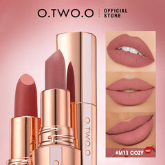 O.TWO.O Matte Finish Waterproof Long Wear Silky Lipstick