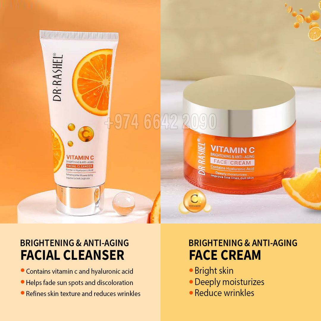 Dr.Rashel Vitamin C Brightening & Anti-aging Skin Care Series - 5pcs Set DR.RASHEL
