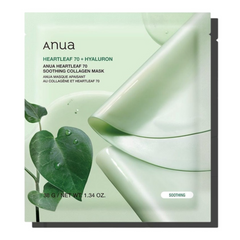 Anua Heartleaf 70 + Hyaluron Soothing Collagen Mask (38gx1Pc)