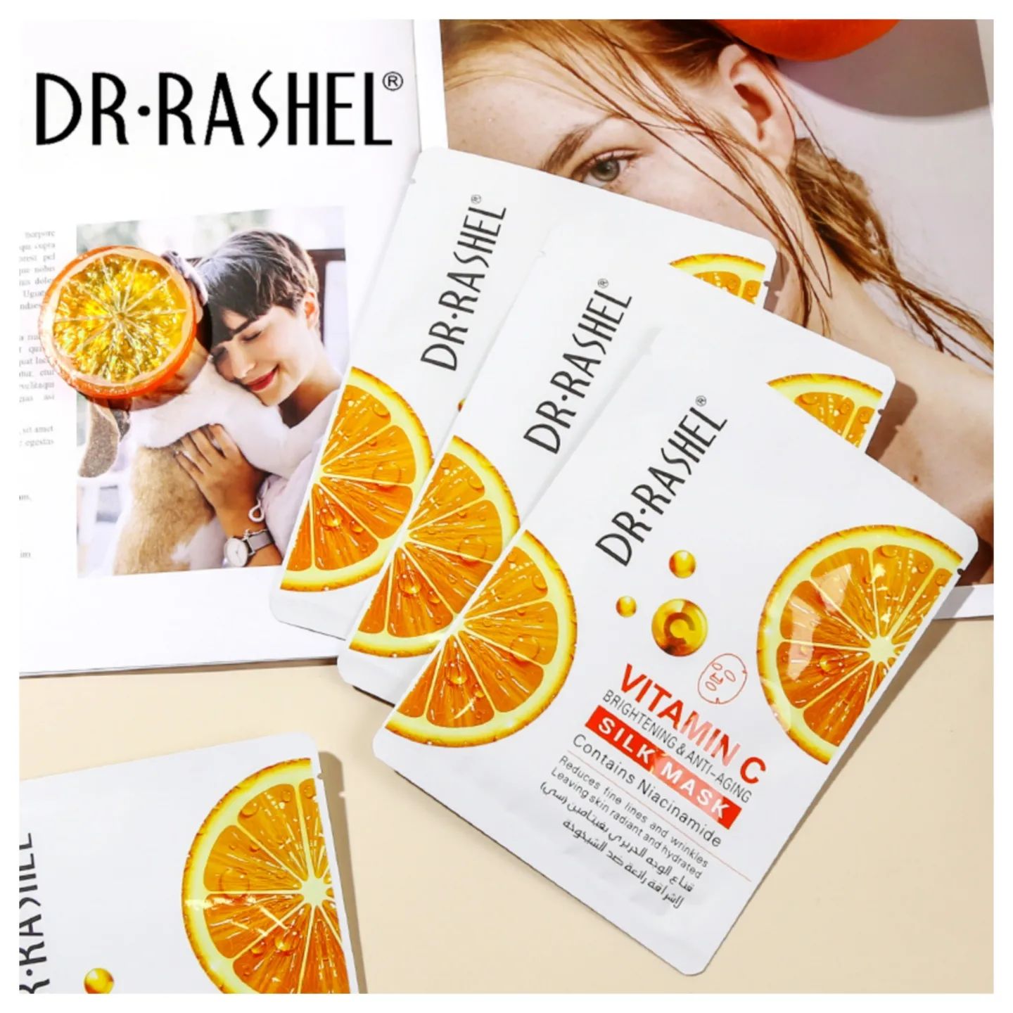 Dr.Rashel Vitamin C Brightening & Anti-aging Silk Mask - 25g DR.RASHEL