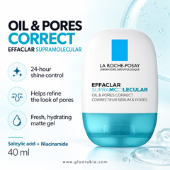 La Roche-Posay Effaclar Supramolecular Oil & Pores Correct 40 ml - Mattifying Gel-Cream La Roche-Posay