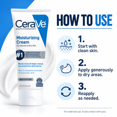 CeraVe Moisturizing Cream 236Ml - Intensive Hydrating Cream For Dry Sensitive Skin Barrier Repair CeraVe