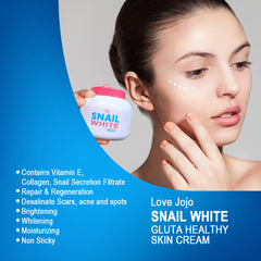Love Jojo Snail White Gluta Healthy Skin Cream - 200g Love Jojo