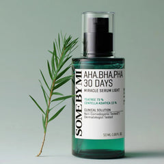 SOME BY MI AHA BHA PHA 30 Days Miracle Serum Light 50 ml - Exfoliating Serum for Blemish-Prone Skin