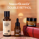 Vibrant Glamour Double Retinol Trio Set (Toner + Serum + Cream) Glo Arabia