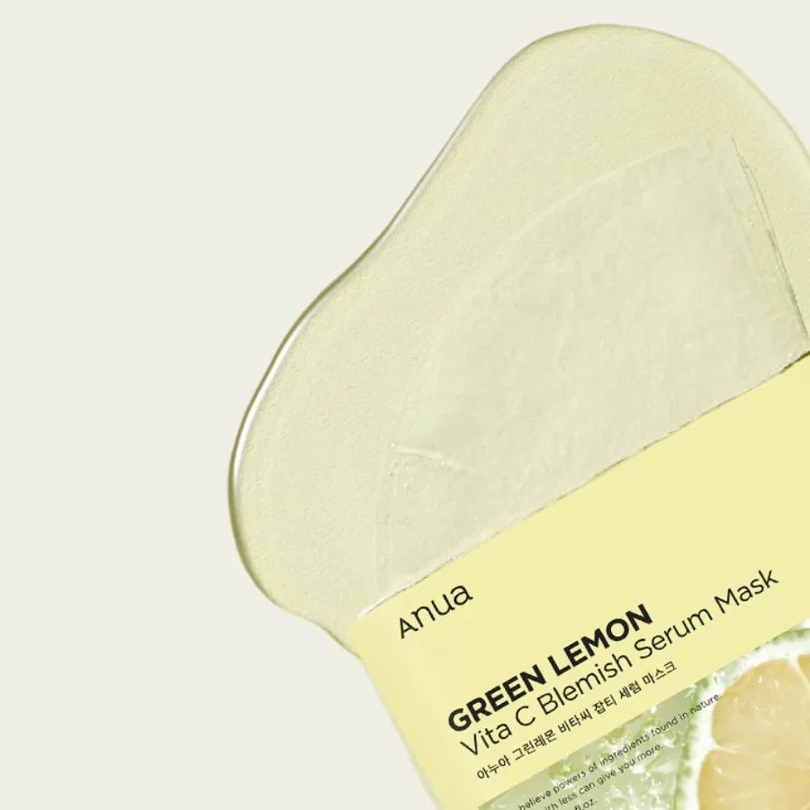 Anua Green Lemon Vita C Blemish Serum Mask - 25ml Anua