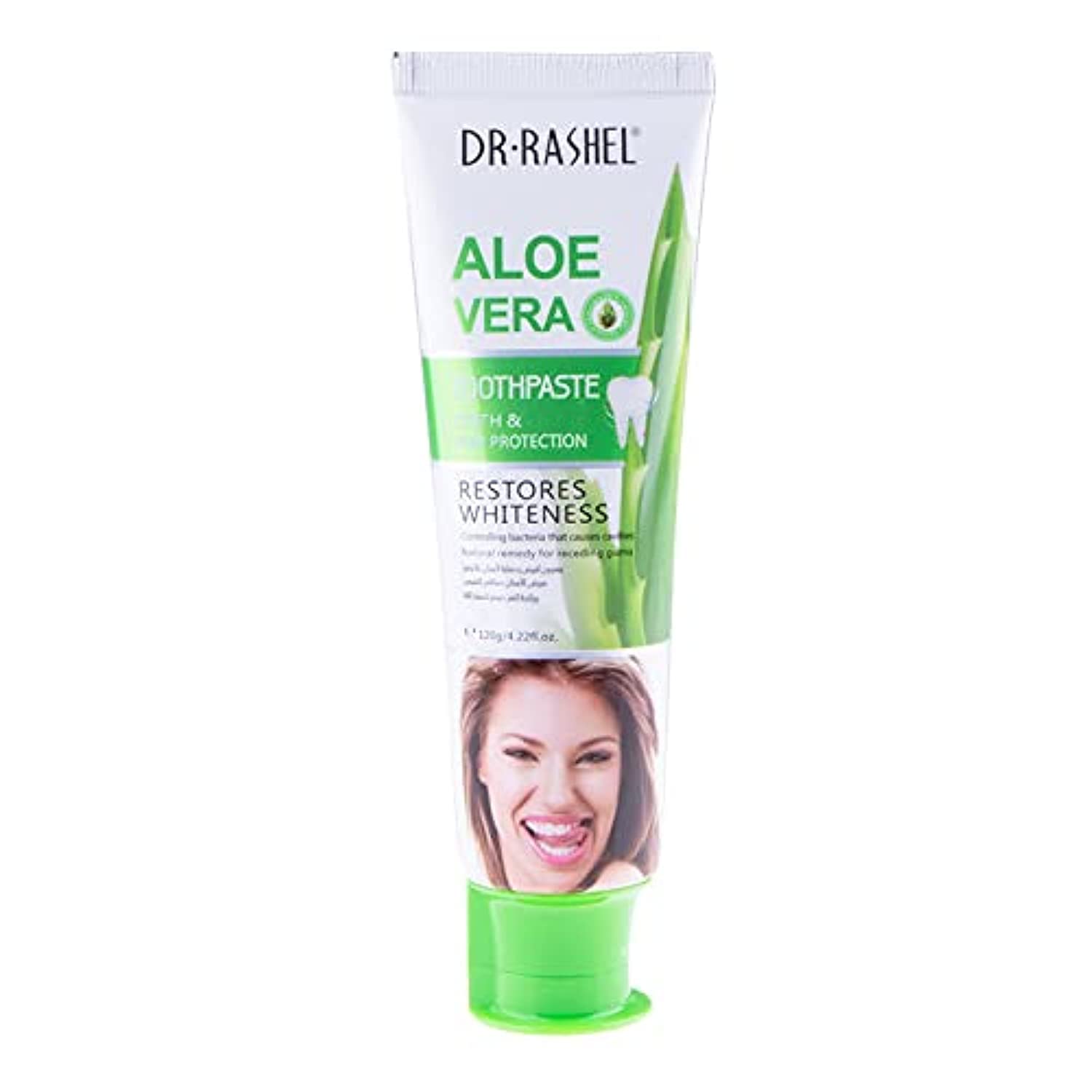 Dr.Rashel Aloe Vera Tooth Paste _ Restores Whiteness - 120g DR.RASHEL