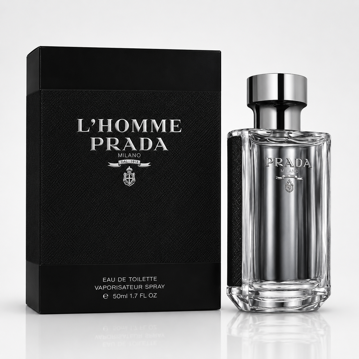 Prada L Homme 100Ml - Clean Powdery Woody Men'S Perfume Elegant Soft Luxury Long Lasting Fragrance Prada