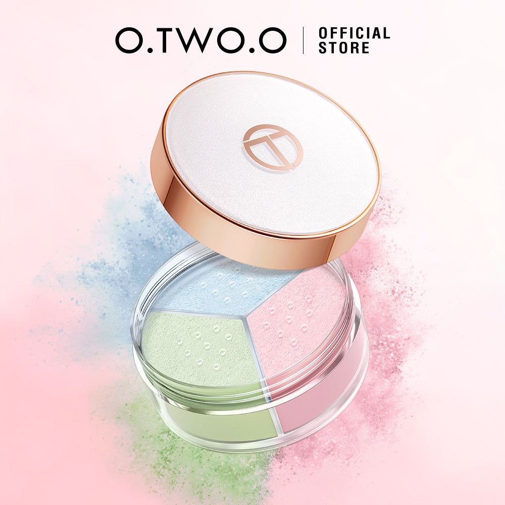 O.TWO.O Face Setting Powder 3 Color Fine Powder Oil Control Makeup Loose Powder - 9g O.TWO.O