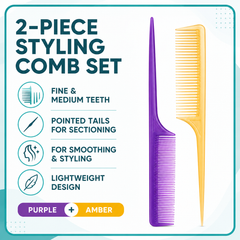 Najmat Comb 2 pcs - Hair Styling and Sectioning Comb Set