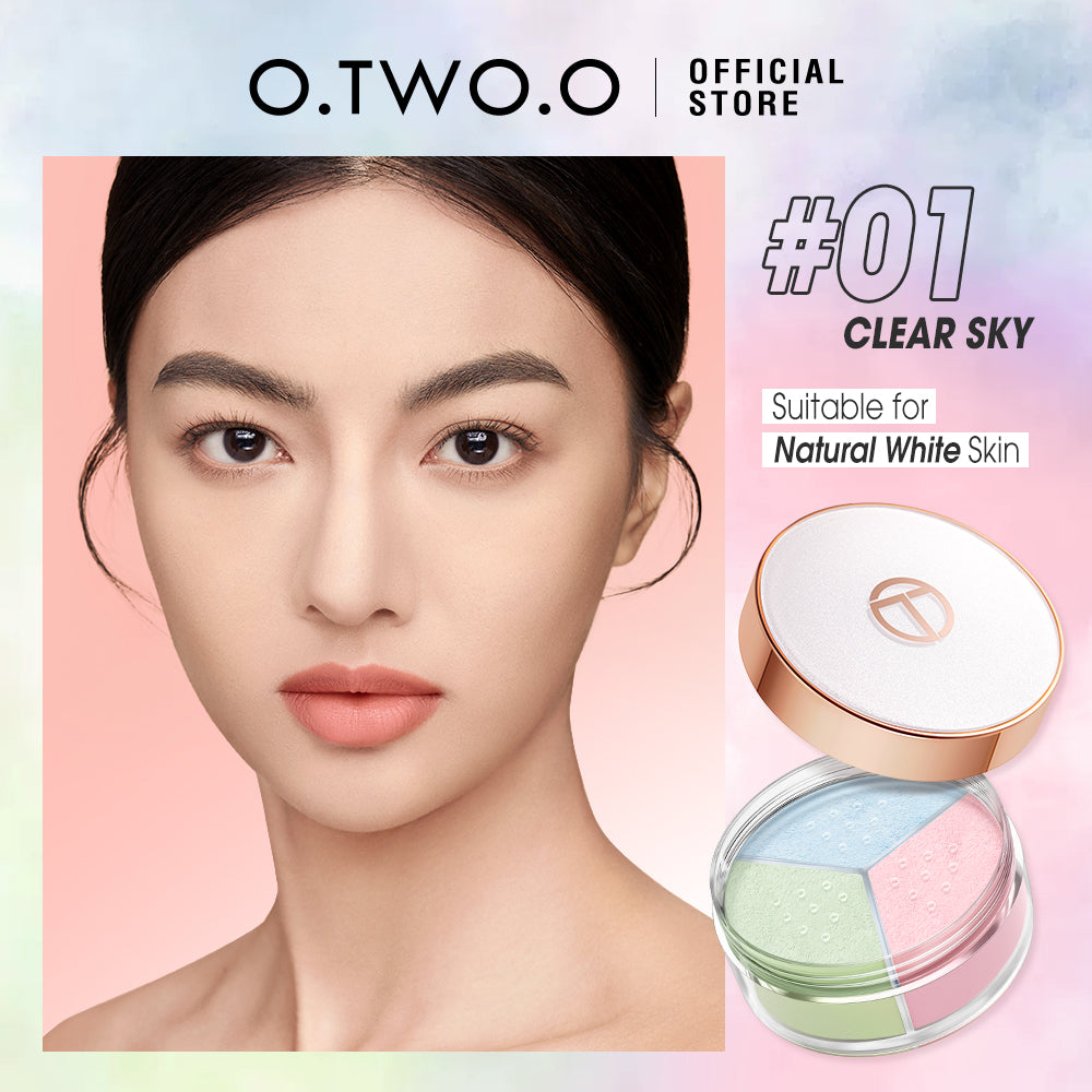 O.TWO.O Face Setting Powder 3 Color Fine Powder Oil Control Makeup Loose Powder - 9g #01 O.TWO.O