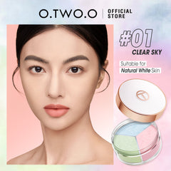 O.TWO.O Face Setting Powder 3 Color Fine Powder Oil Control Makeup Loose Powder - 9g #01 O.TWO.O