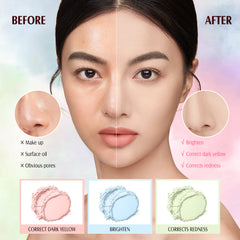 O.TWO.O Face Setting Powder 3 Color Fine Powder Oil Control Makeup Loose Powder - 9g O.TWO.O