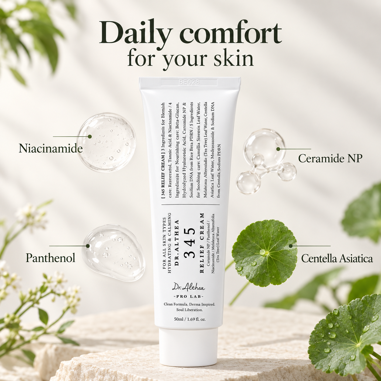 Dr. Althea 345 Relief Cream – Lightweight Post-Acne Moisturizer 50ml Dr. Althea