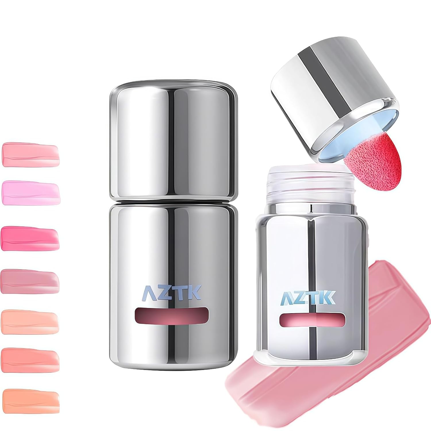 AZTK Jello Color Liquid Blush 5ml - Liquid-to-Powder Long-Lasting Cheek Tint AZTK