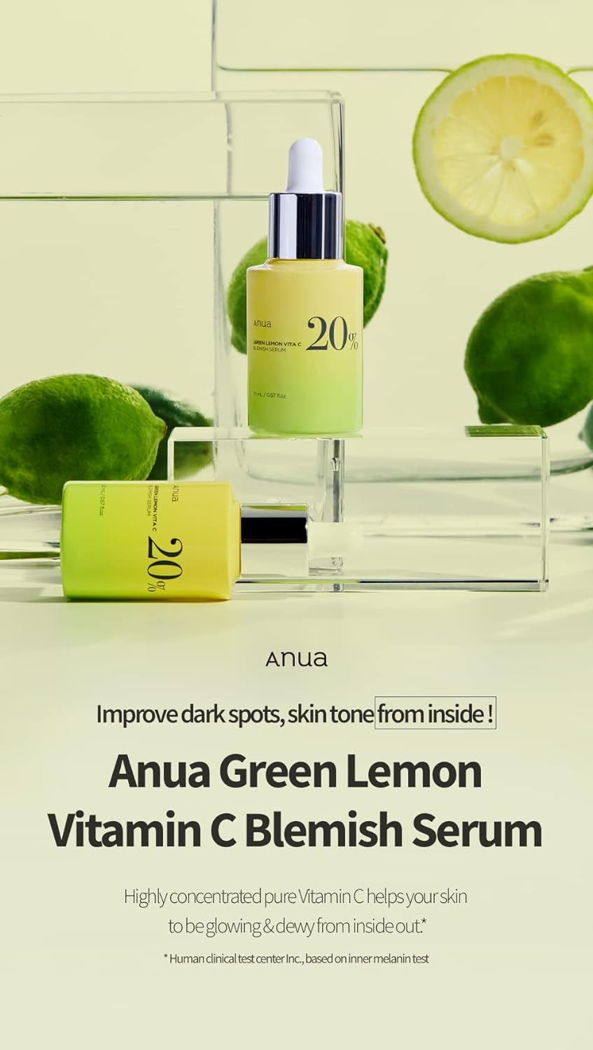 Anua Green Lemon Vitamin C Blemish Serum - 20ml Anua