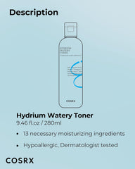 Cosrx Hydrium Watery Toner - Deep Hydration Toner Moisture Boost Refreshing Skin Barrier Care COSRX
