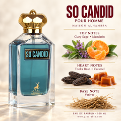 Maison Alhambra So Candid Pour Homme Eau de Parfum 100 ml - Sweet Aromatic Perfume for Men Maison Alhambra